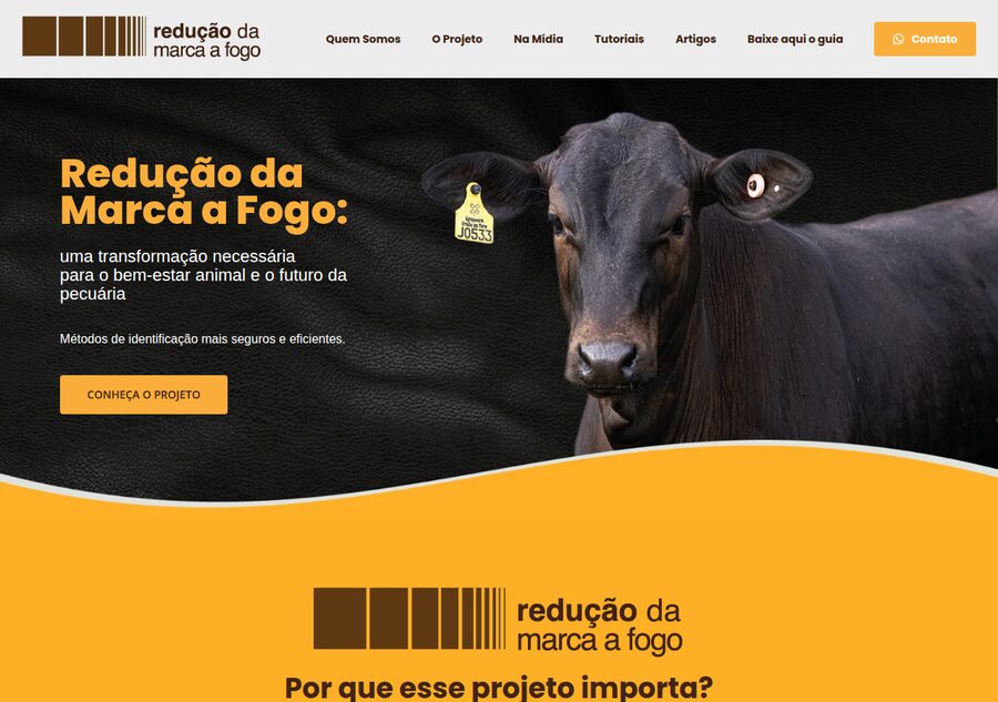 Prévia do novo site Redução da Marca a Fogo